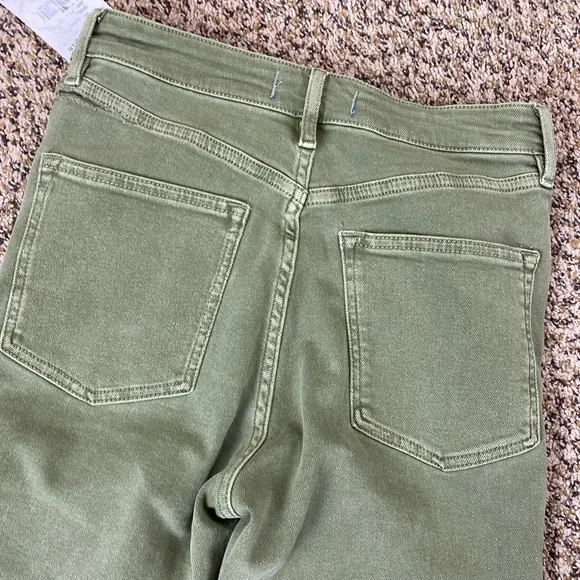 FP We the Free Olive Green Skinny Jeans